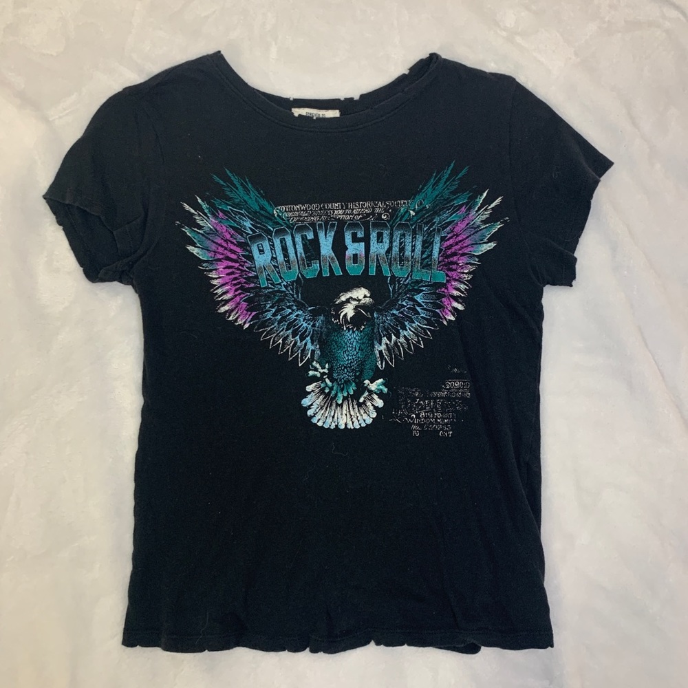 Black graphic tee